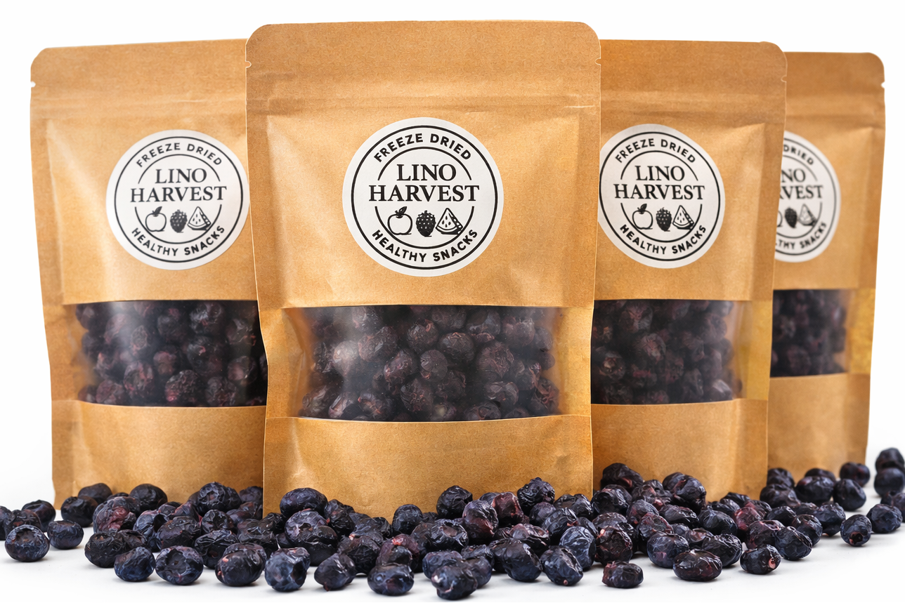 Freeze-Dried Blueberries — 100g| Crunchy, Natural Fruit Snacks | No Added Sugar